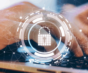Person typing on keyboard, signifying identity management on AWS