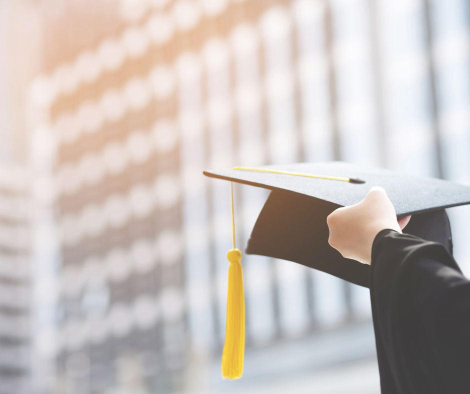 Student holding a graduation cap, symbolizing the importance of protecting student data