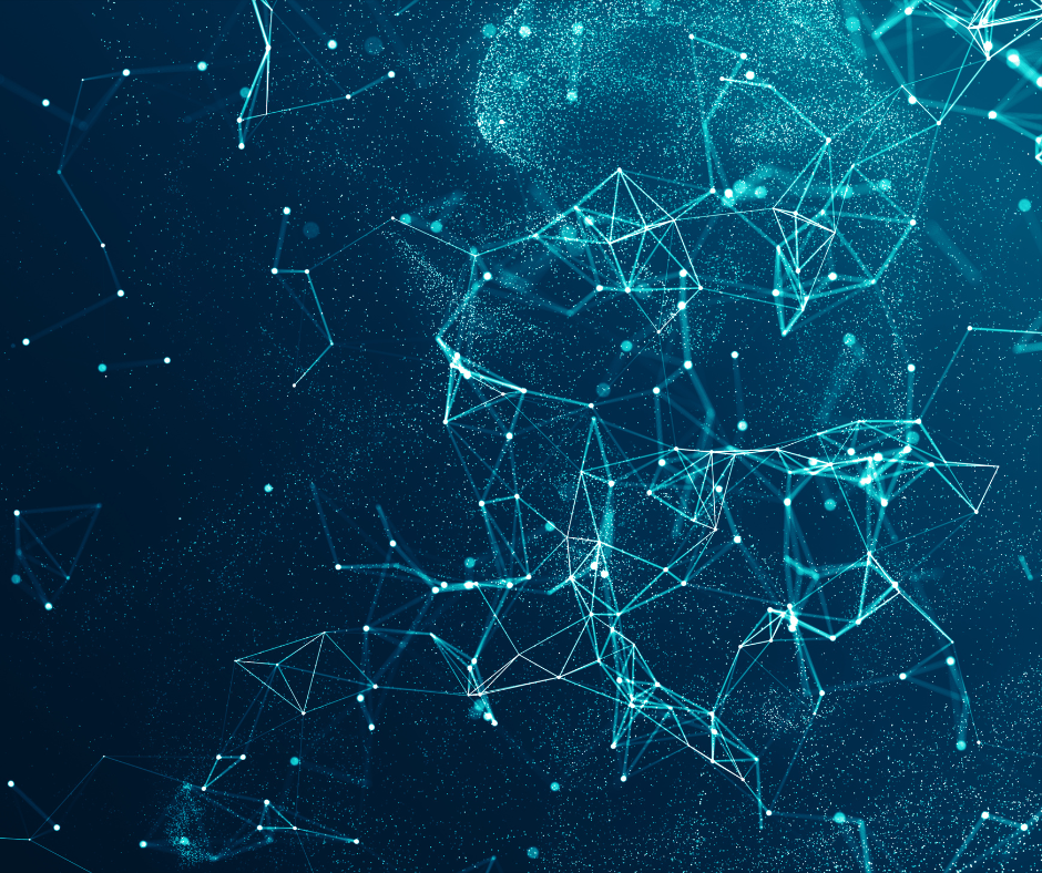 Interconnected nodes representing data points analyzed with federating identities