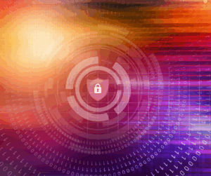 A lock on a fast moving background, showing the fast-moving nature of IAM on AWS