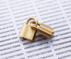 Two locks locked together, symbolically representing IAM protecting student and faculty data