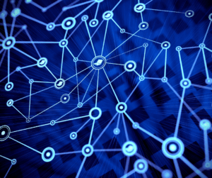 Several points interconnected by lines, showing how there are many considerations when choosing an identity management platform