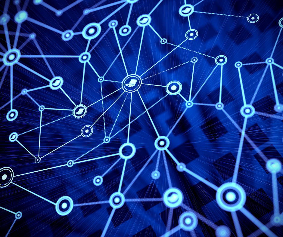Several points interconnected by lines, showing how there are many considerations when implementing identity management in sailpoint
